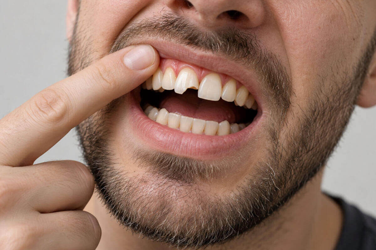 golpe en los dientes